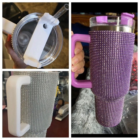Sparkle Stainless Steel tumbler (purple 40oz) - Picture 2 of 2